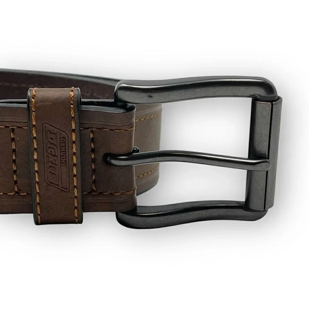 Dickies Brown Leather Casual Belt One Prong Men’s Size 46/48